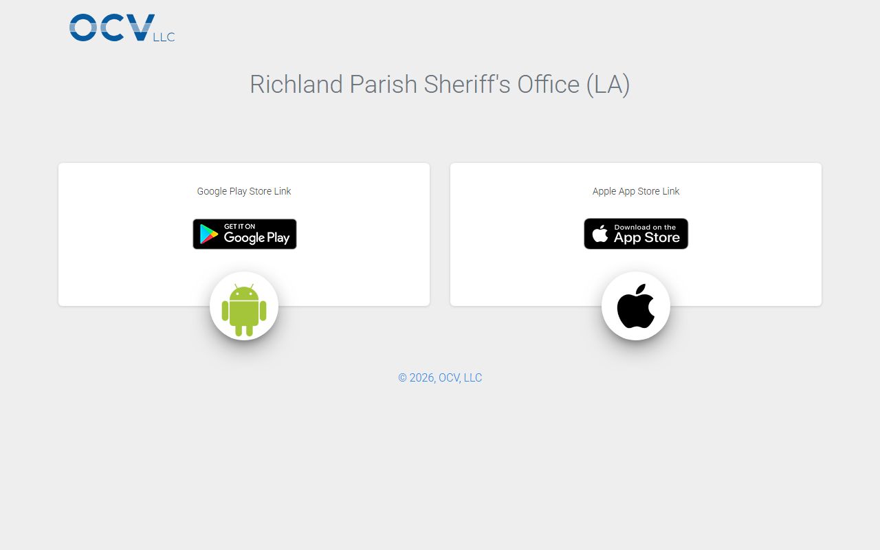 Richland Parish Sheriff app share page